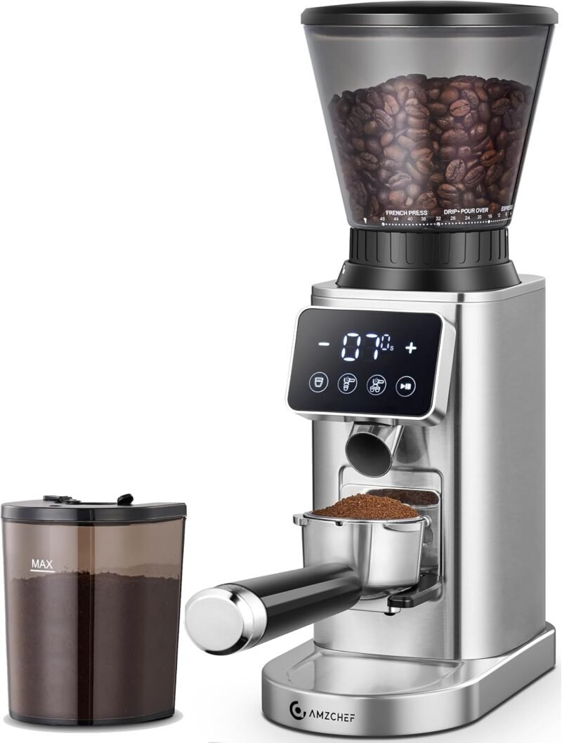 Brew Perfection: A Review of the AMZCHEF Coffee Grinder for Home Enthusiasts