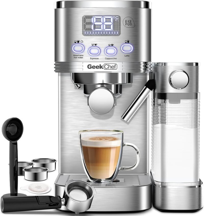 Brew Perfection: Review of the Geek Chef Espresso & Cappuccino Machine