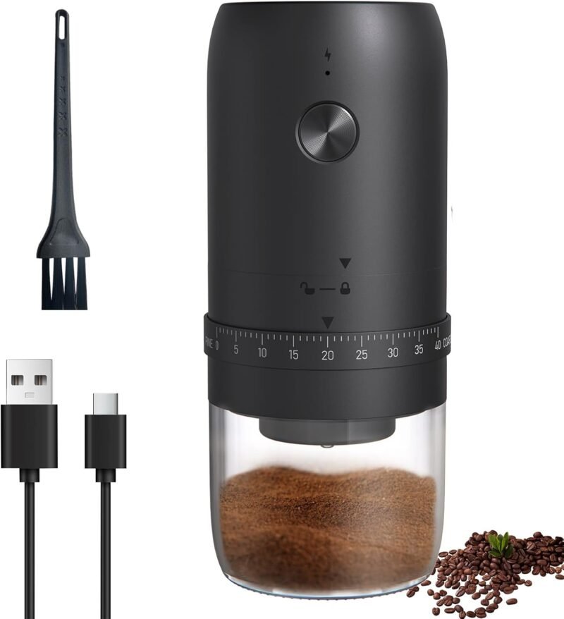 Brew Perfection: Review of the Portable Electric Burr Coffee Grinder with 40 Settings