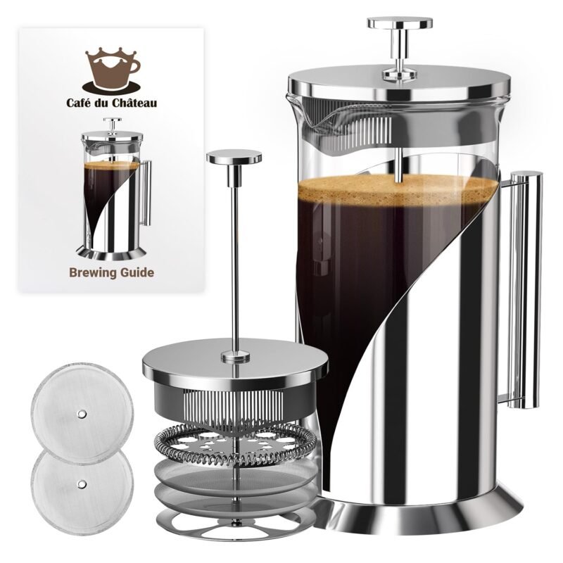 Brew the Perfect Cup: Cafe Du Chateau Stainless Steel French Press Review