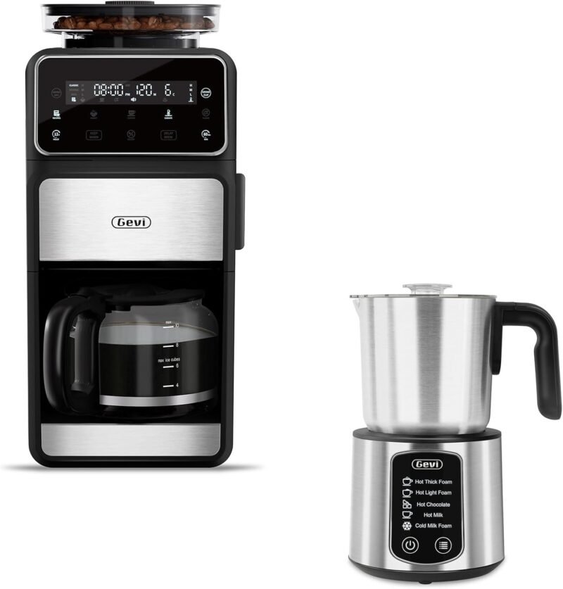 Brew the Perfect Cup: Gevi 10-Cup Drip Coffee Maker with Grinder & Milk Frother Reviews