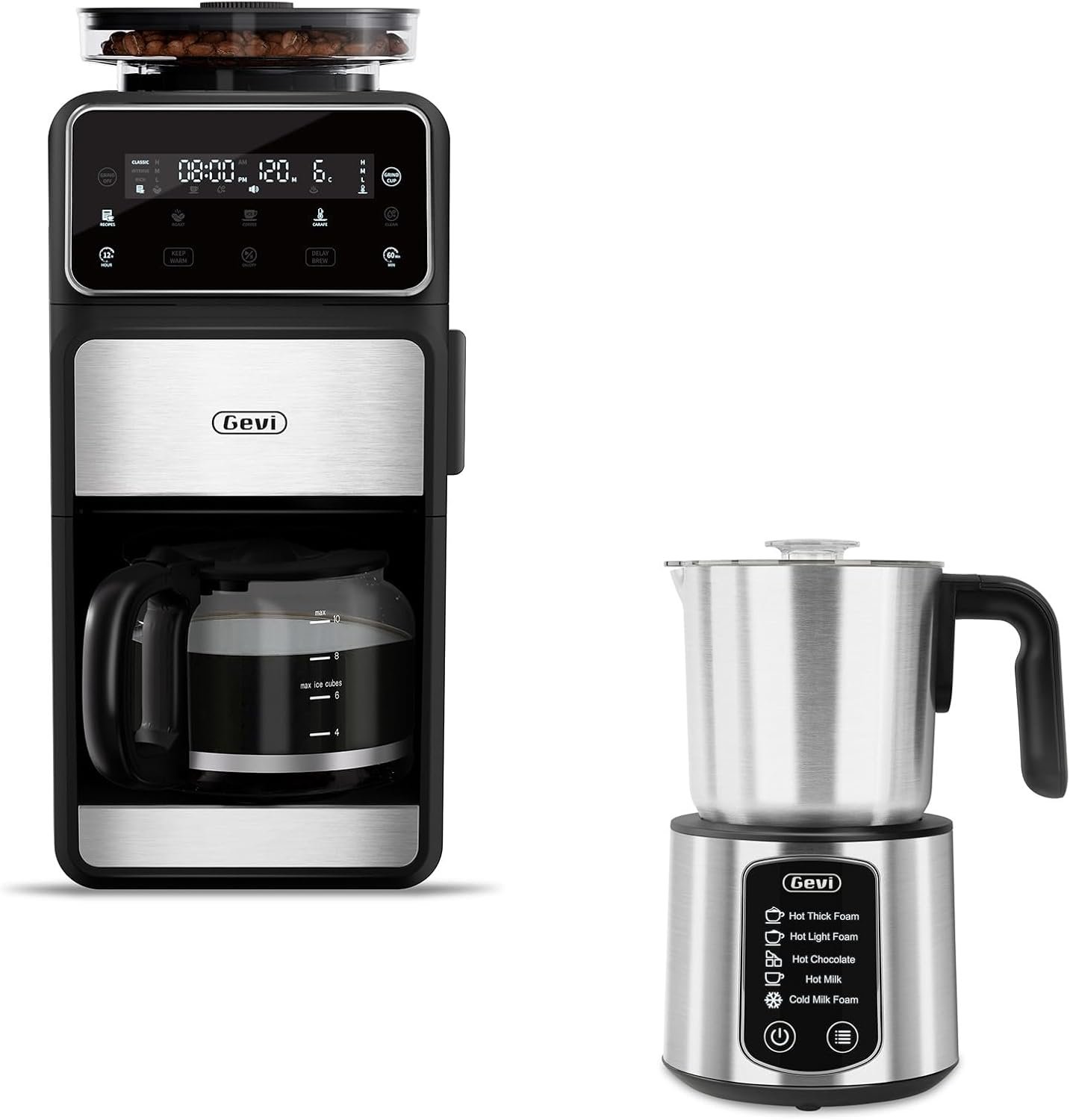 Brew the Perfect Cup: Gevi 10-Cup Drip Coffee Maker with Grinder & Milk Frother Reviews