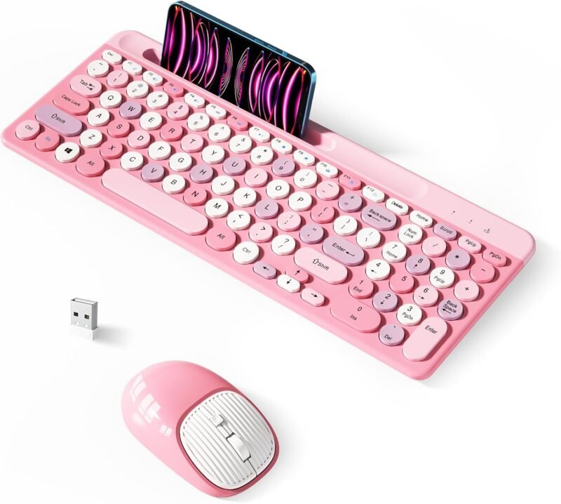 Charming Retro Vibes: The Must-Have Wireless Keyboard and Mouse Combo Review
