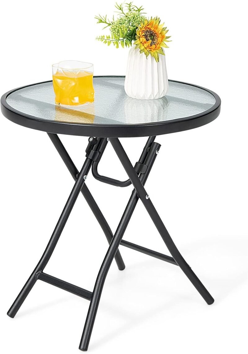 Chic & Versatile: The Giantex Folding Side Table for Any Space