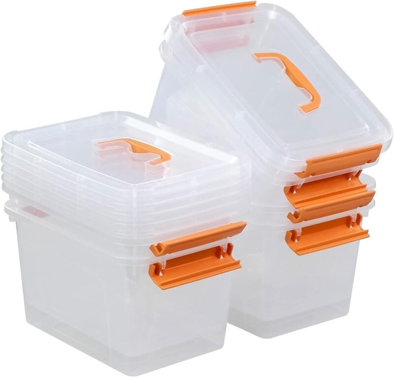 Clear Storage Solutions: Review of 6-Pack 5L Plastic Boxes with Lids