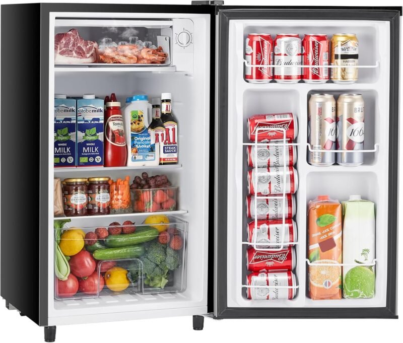 Cool Convenience: Review of the Sweetcrispy 3.2 Cu.Ft Mini Fridge with Freezer