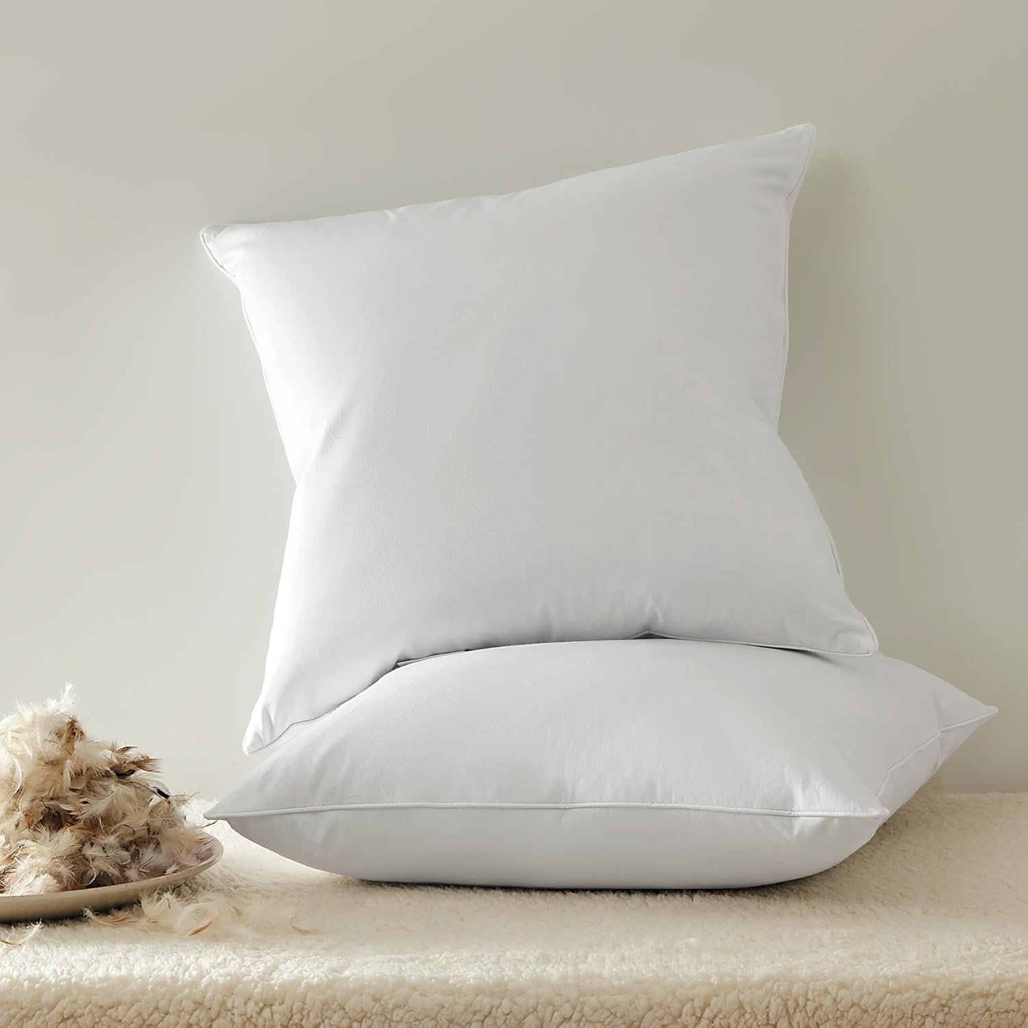 Cozy Comfort: SLEEP ZONE Down Feather Throw Pillow Inserts Review