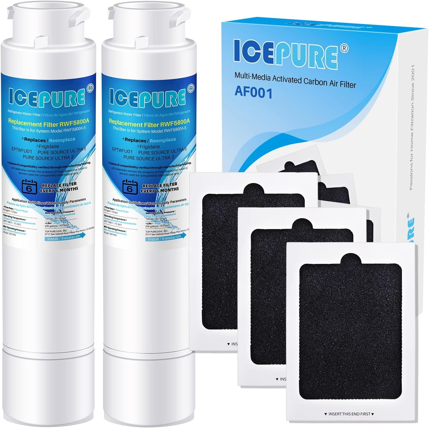 Crystal Clear Refreshment: An In-Depth Review of ICEPURE RWF5800A Water Filters