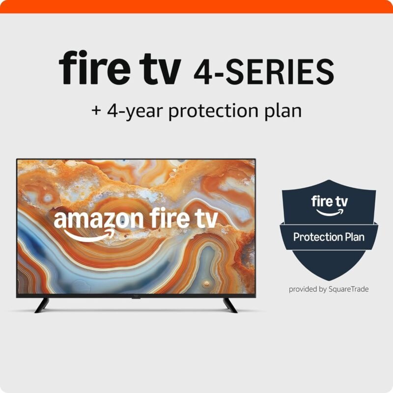 Discover the Amazon Fire TV 43" 4-Series: Your Ultimate Entertainment Hub with a 4-Year Safety Net!