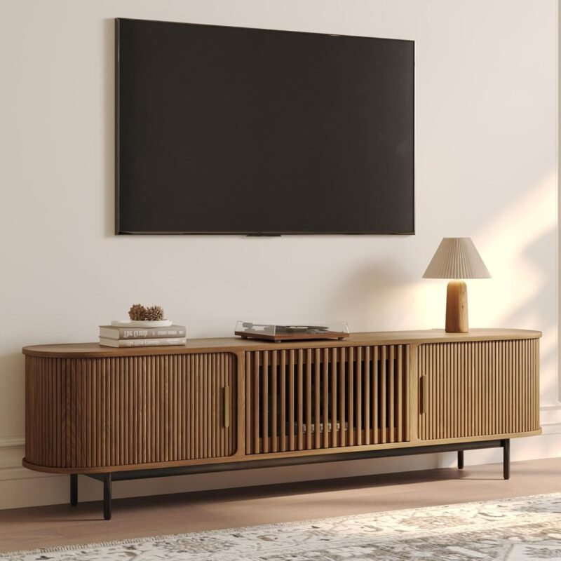 Discover the Stylish POVISON Mid Century Modern TV Stand: Perfect for Your Living Room!