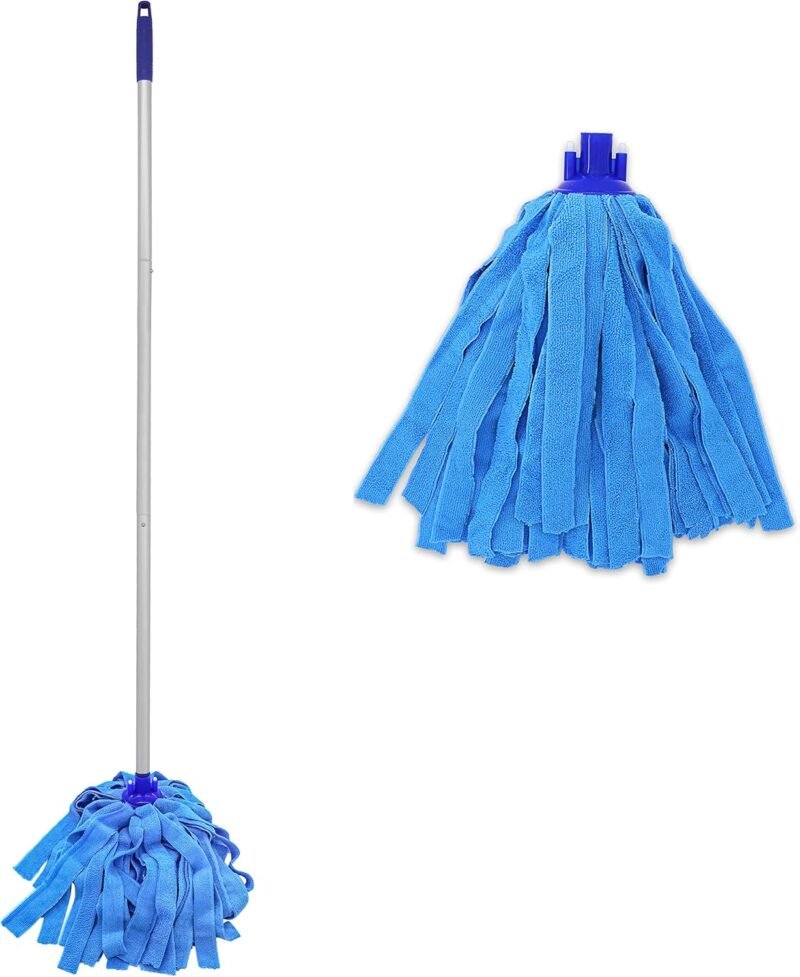 Dual Action Cleaning: Review of the One Mop Handle with Two Microfiber Cloth Heads
