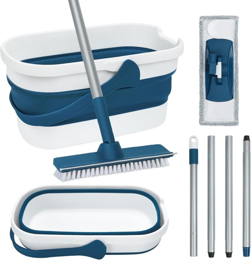 Effortless Cleaning: Review of the Collapsible Mop and Bucket Set