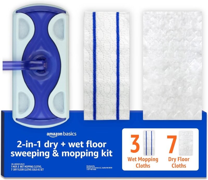 Effortless Cleaning with Amazon Basics Wet & Dry Sweeper Kit: Review & Recommendations!