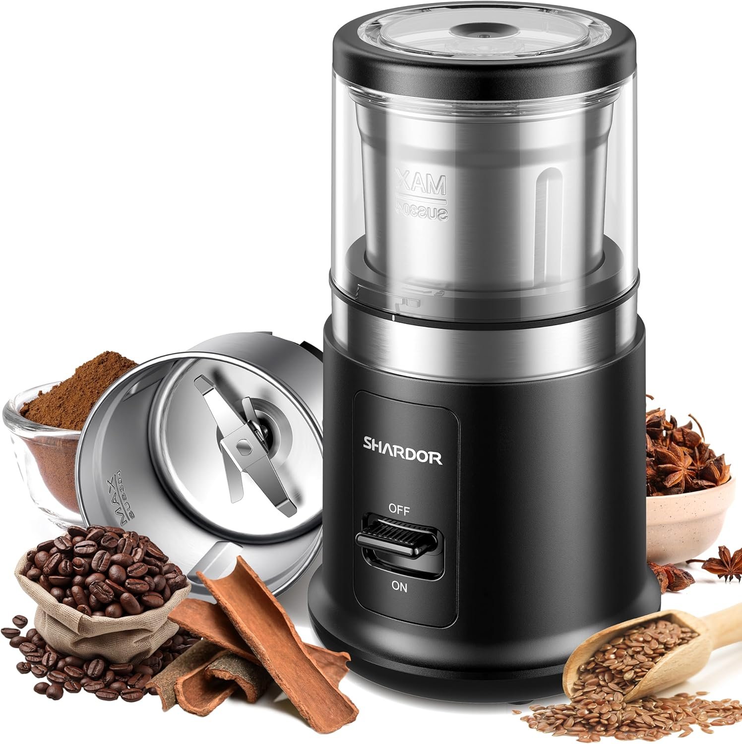 Elevate Your Brews: SHARDOR One Touch Electric Coffee and Spice Grinder Review