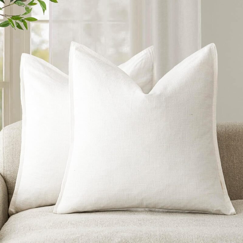 Elevate Your Decor: Review of Foindtower's Boho Linen Throw Pillow Covers