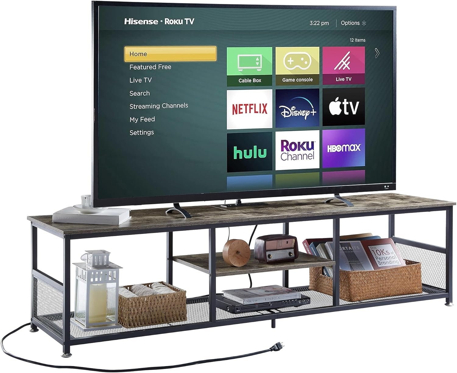 Elevate Your Entertainment: VECELO TV Stand with Power Outlets Review