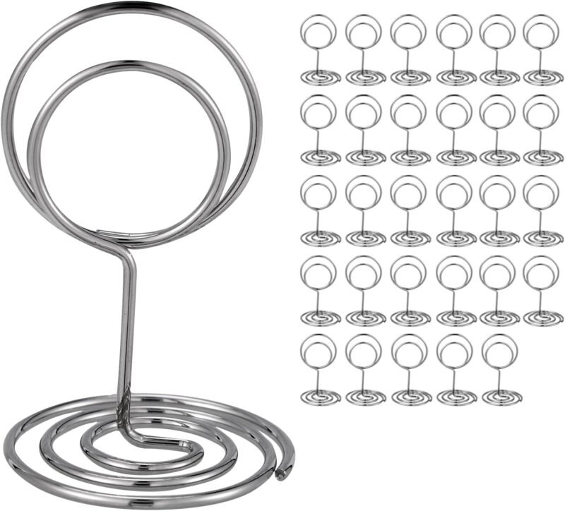 Elevate Your Events with 30PCS Elegant Table Number Holders: A Must-Have for Every Celebration!