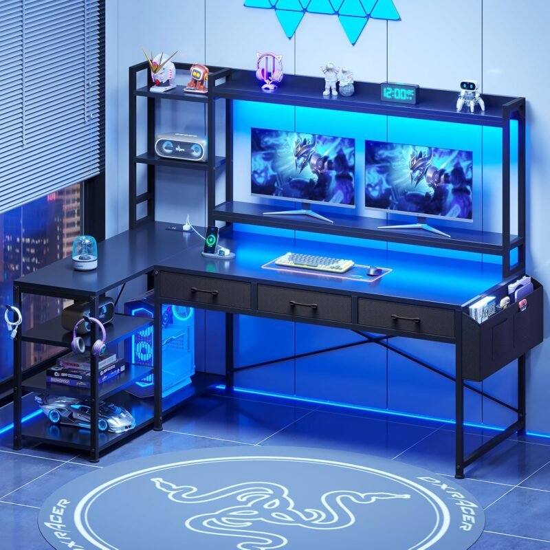 Elevate Your Gamer Space: SEDETA 55" L Shaped Gaming Desk Review