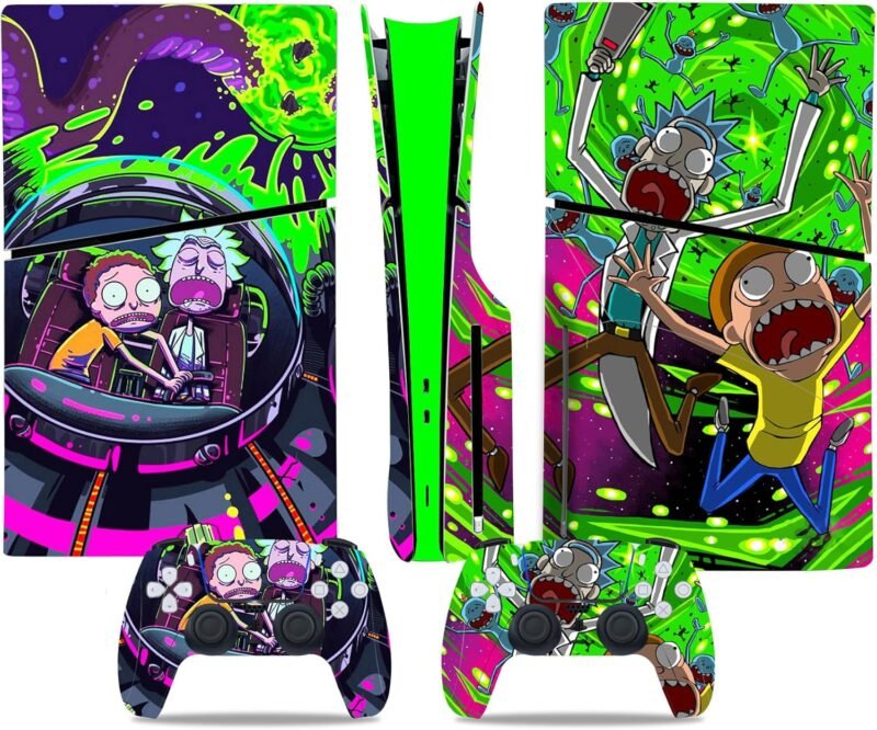 Elevate Your Gaming: Review of the Green and Purple PS5 Slim Decal Skin!