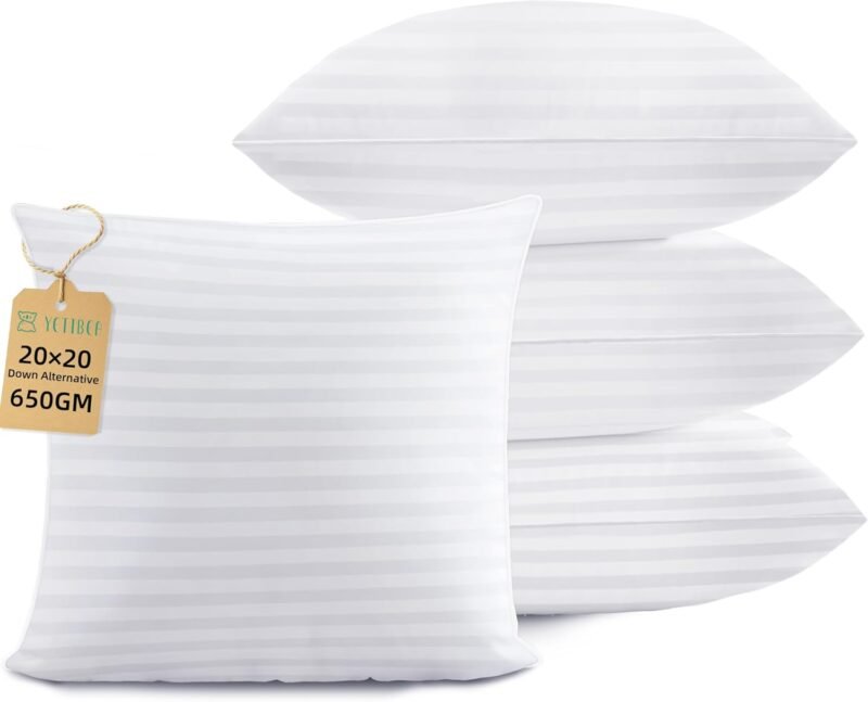 Elevate Your Home Décor: A Review of the Best 20x20 Throw Pillow Inserts Set