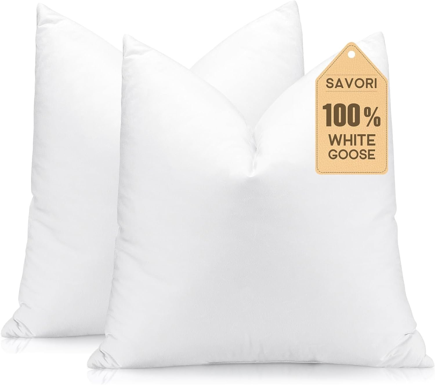 Elevate Your Home Decor: Review of SAVORI 20x20 Down and Feather Pillow Inserts