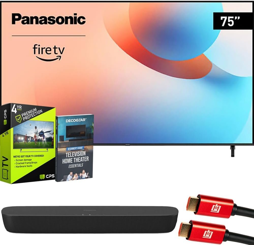 Elevate Your Home Entertainment: Panasonic 75" Mini LED 4K Ultra HD TV Bundle Review