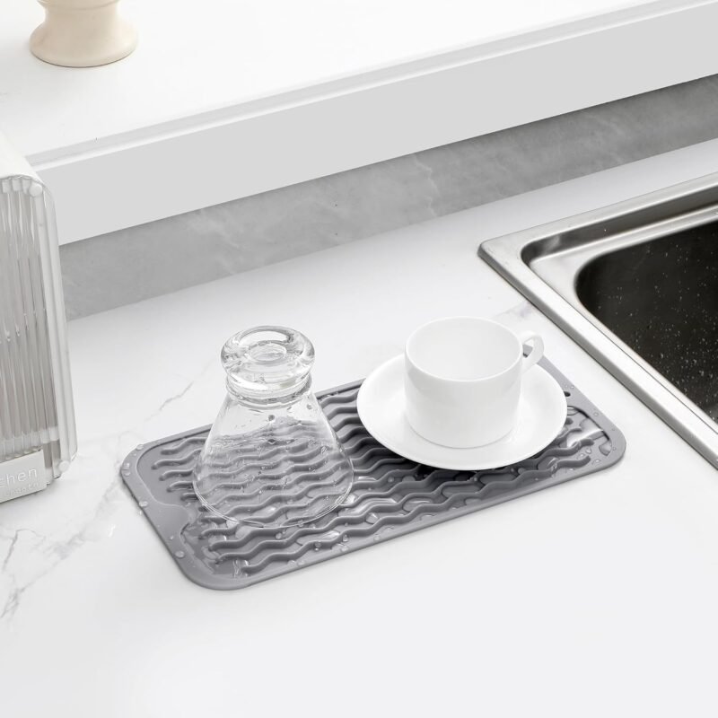 Elevate Your Kitchen with the Eco-Friendly Silicone Dish Drying Mat: A Must-Have Review