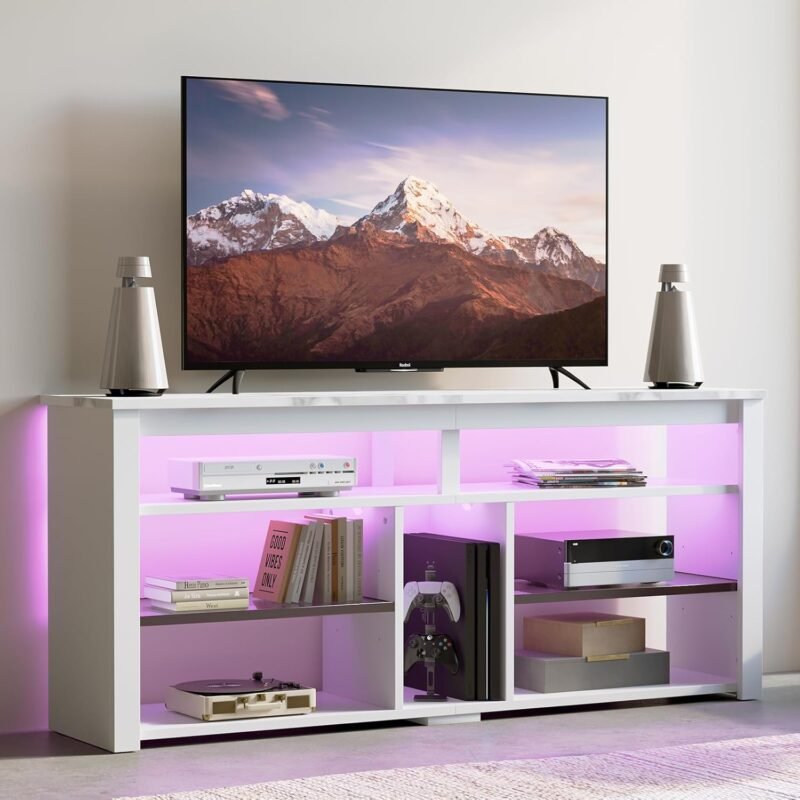Elevate Your Living Room: Bestier LED Tall Entertainment Center Review