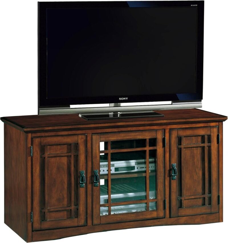 Elevate Your Living Room: Leick Home Mission Oak TV Stand Review