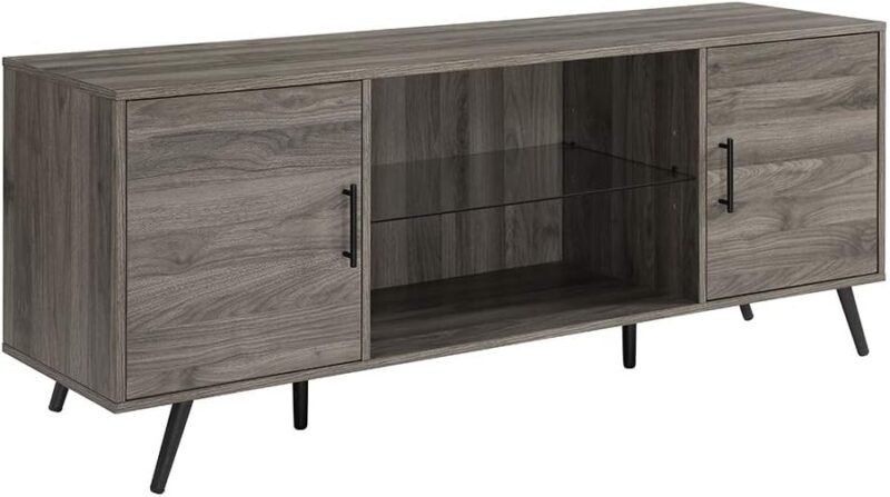 Elevate Your Living Room: Review of the Walker Edison Saxon Mid Century Modern TV Stand