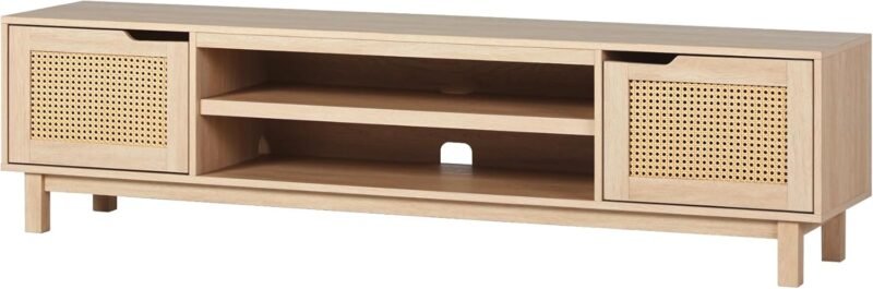 Elevate Your Living Space: A Review of the Walker Edison Destin Coastal Oak TV Stand