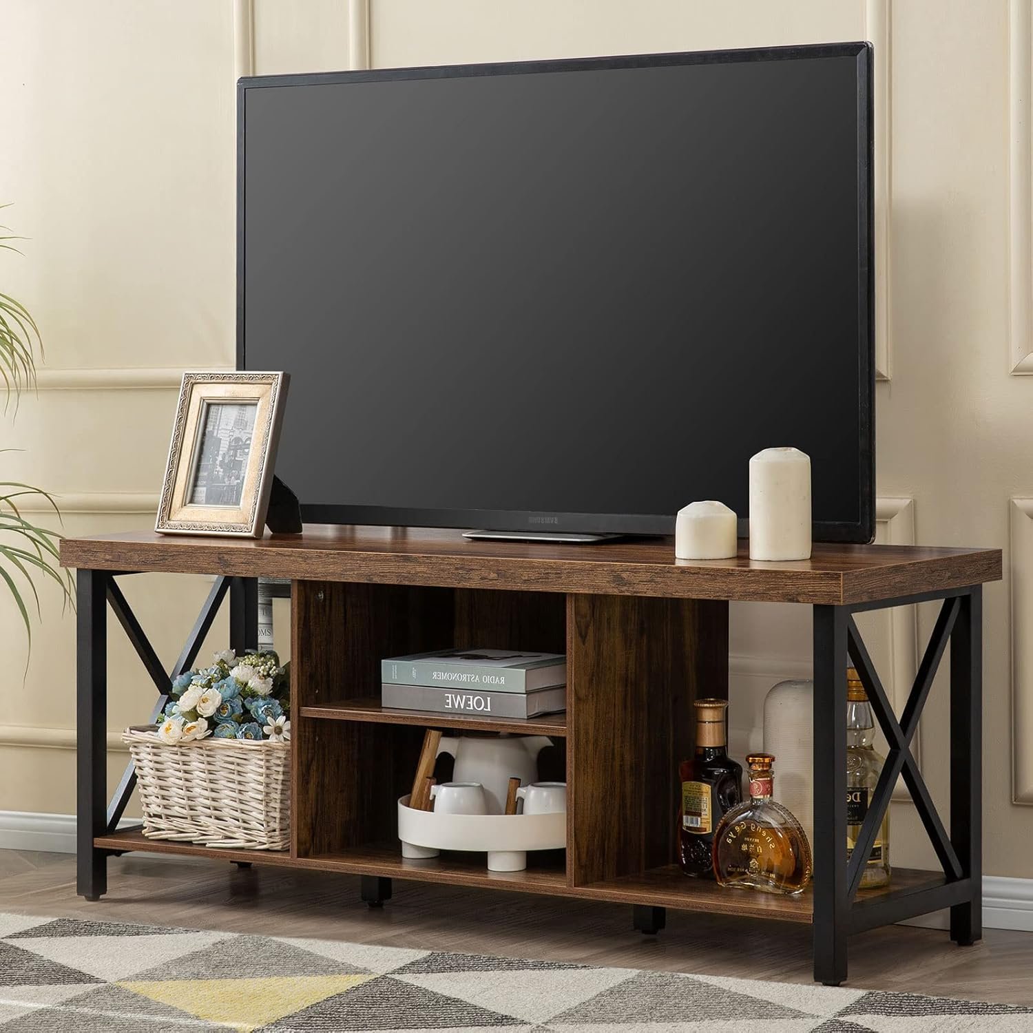 Elevate Your Living Space: GAZHOME Rustic TV Stand Review