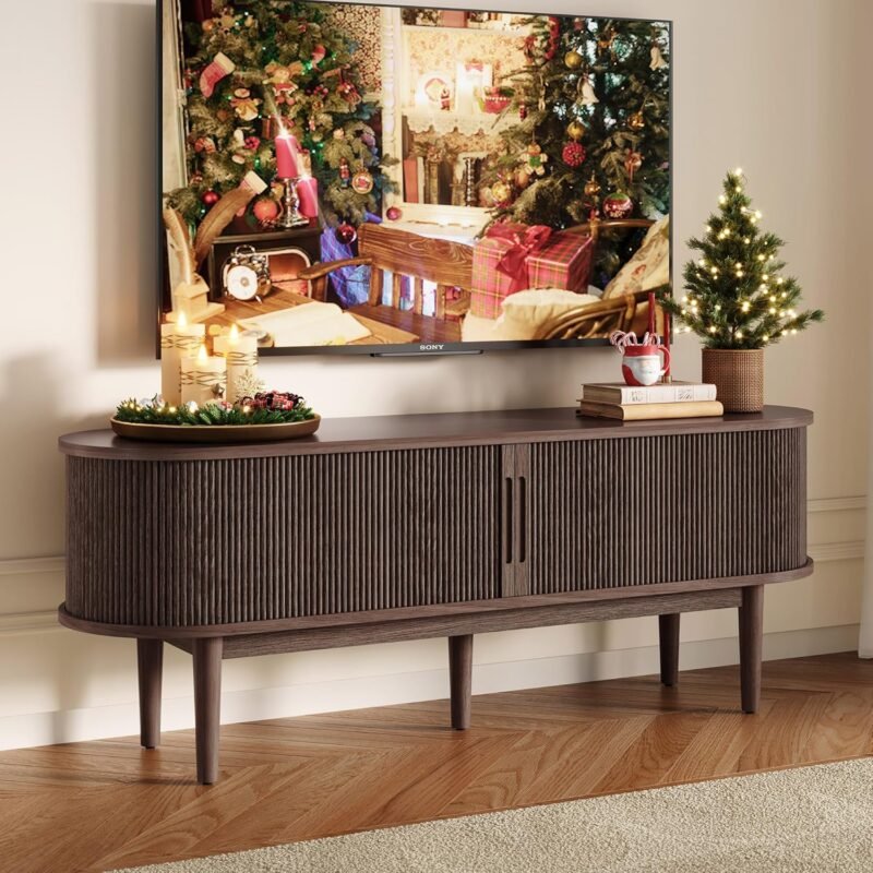 Elevate Your Space: LINSY HOME 58" Mid-Century TV Stand Review
