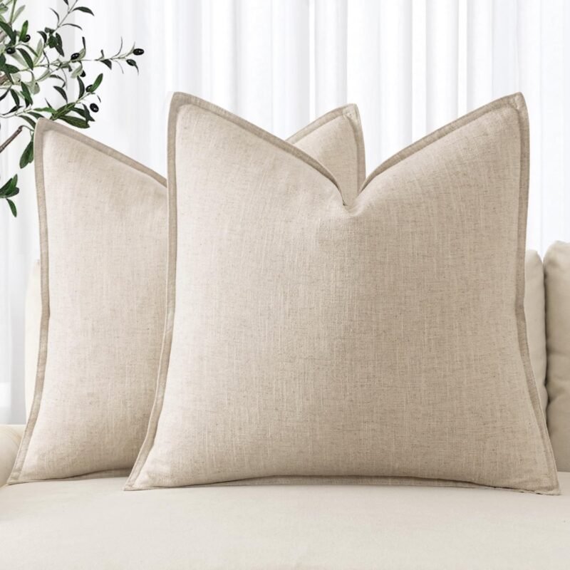 Elevate Your Space: MIULEE Boho Beige Linen Pillow Covers Review