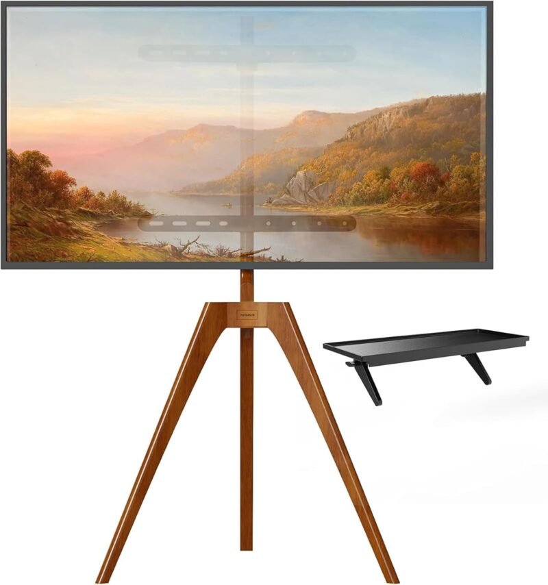 Elevate Your Space: PUTORSEN Premium Wood Easel TV Stand Review