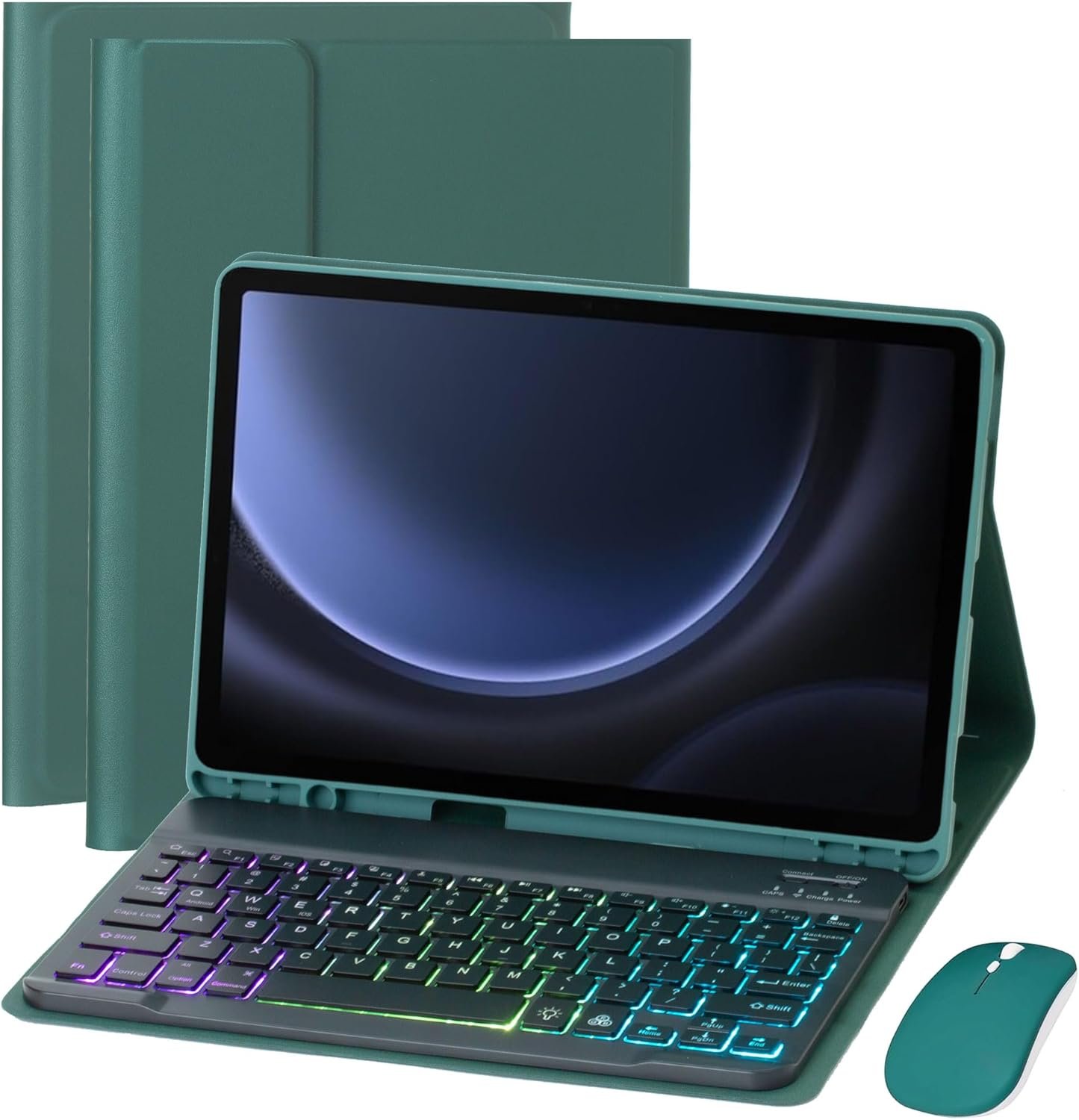Elevate Your Tablet Experience: Review of the Green Keyboard Case for Samsung Galaxy Tab S10 FE/S9 FE/S9