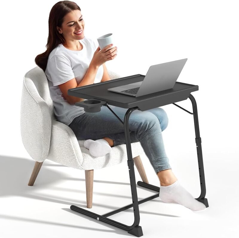 Elevate Your TV Time: Adjustable Folding Tray Table Review