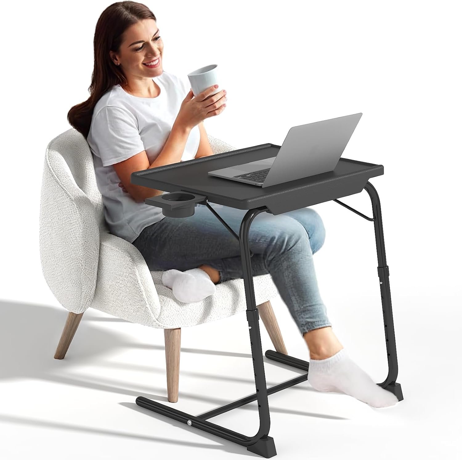 Elevate Your TV Time: Adjustable Folding Tray Table Review