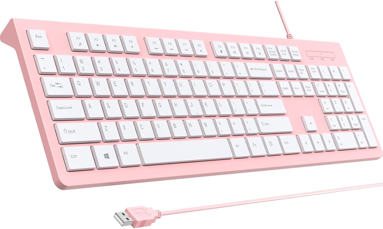 Elevate Your Typing: The Stylish and Functional Pink Wired Keyboard Review