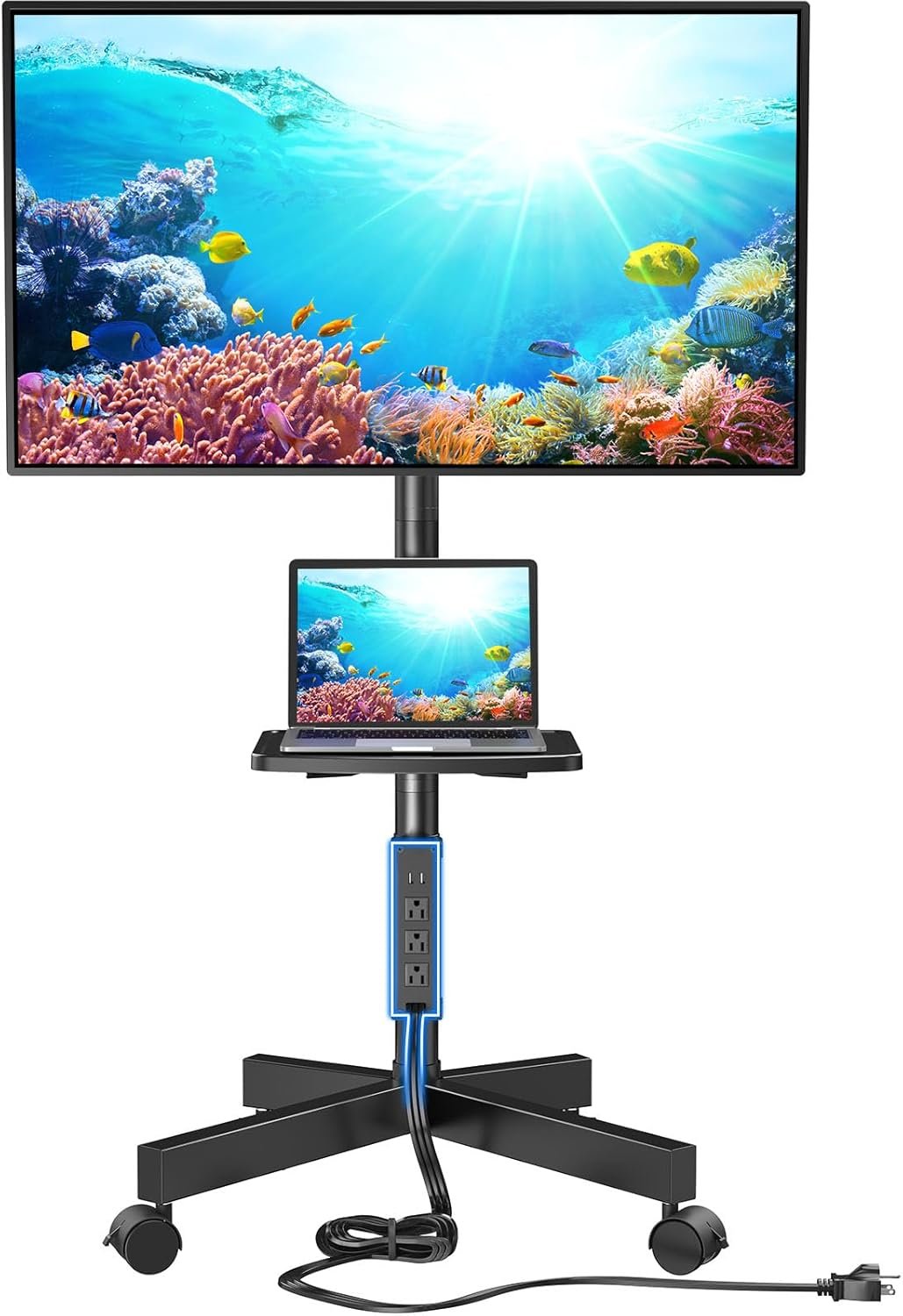 Elevate Your Viewing Experience: The HUANUO Rolling TV Stand Review