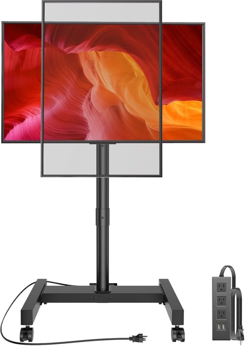 Elevate Your Viewing Experience: The Perlegear Rolling TV Stand Review