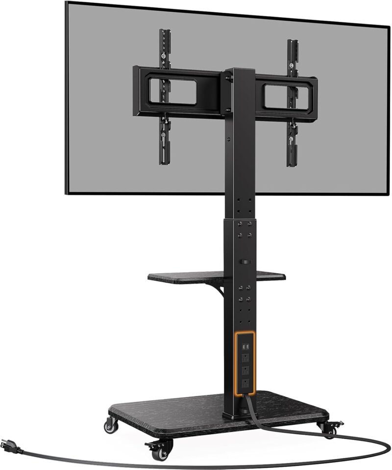 Elevate Your Viewing: Review of the Perlegear Mobile TV Stand with Power Outlet
