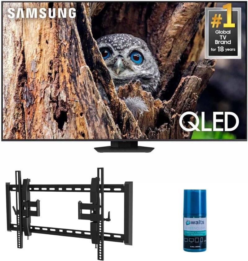 Elevate Your Viewing: Samsung QN50Q80DAFXZA 50" QLED TV with Essential Mount & Screen Care Kit Review