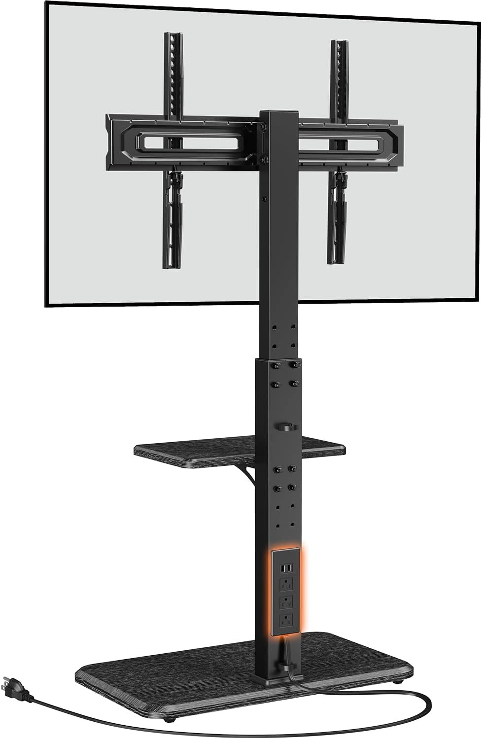 Elevate Your Viewing: The Perlegear Floor TV Stand with Power Outlet Reviewed!
