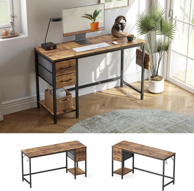 Elevate Your Workspace: A Review of the CubiCubi 40-Inch Computer Desk with 2 Drawers