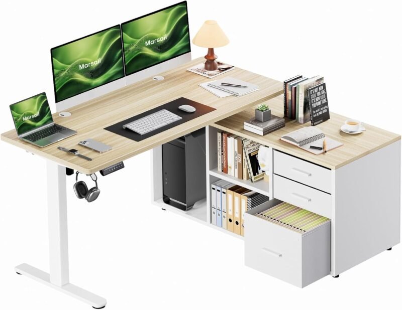 Elevate Your Workspace: A Review of the Marsail L-Shaped Electric Standing Desk