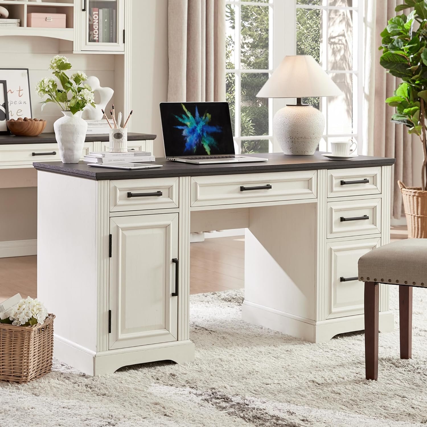 Elevate Your Workspace: JXQTLINGMU 58" Executive Desk Review
