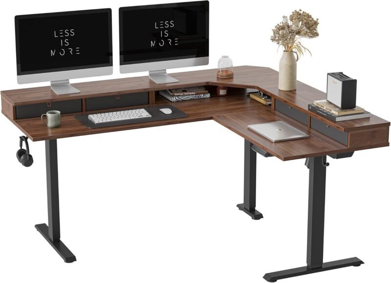 Elevate Your Workspace: Review of the FEZIBO L Shaped Standing Desk