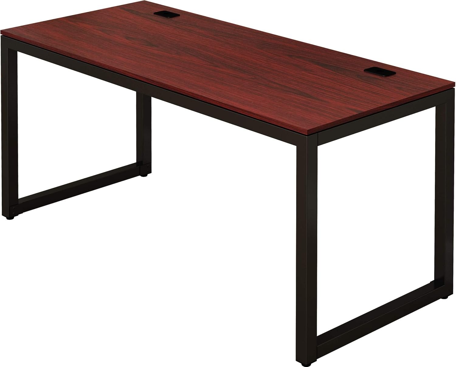 Elevate Your Workspace: SHW 55-Inch Cherry Office Desk Review