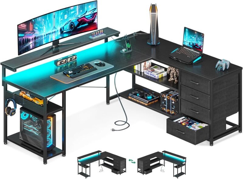 Elevate Your Workspace: The AODK 61" L Shaped Desk Review